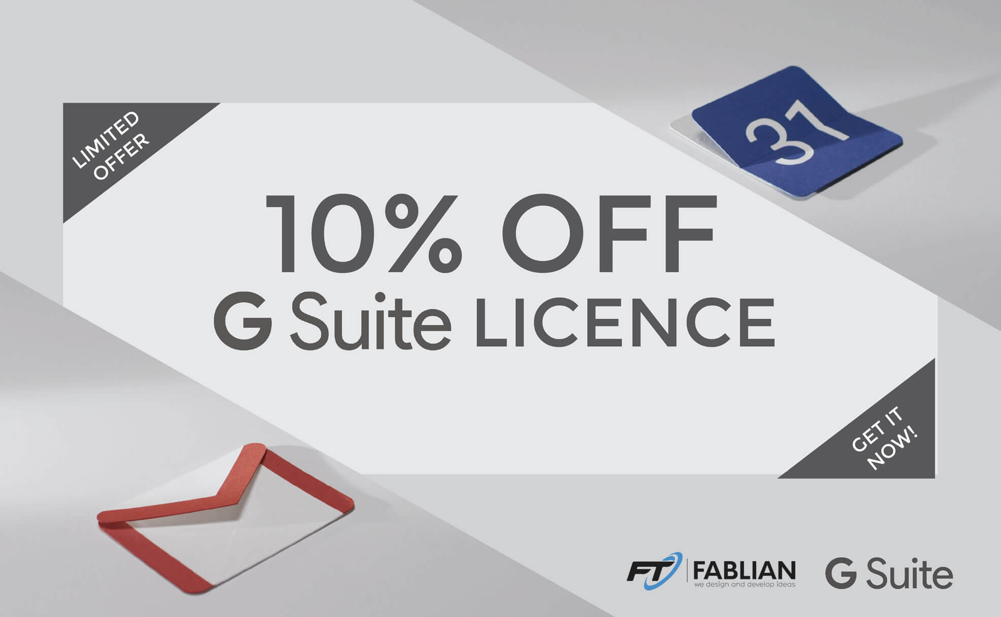 Get G Suite promo code from authorized G Suite Partner