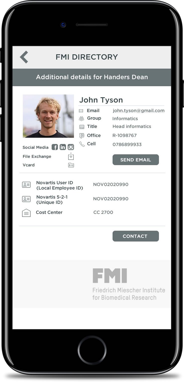 Organisation Member's Directory Mobile App