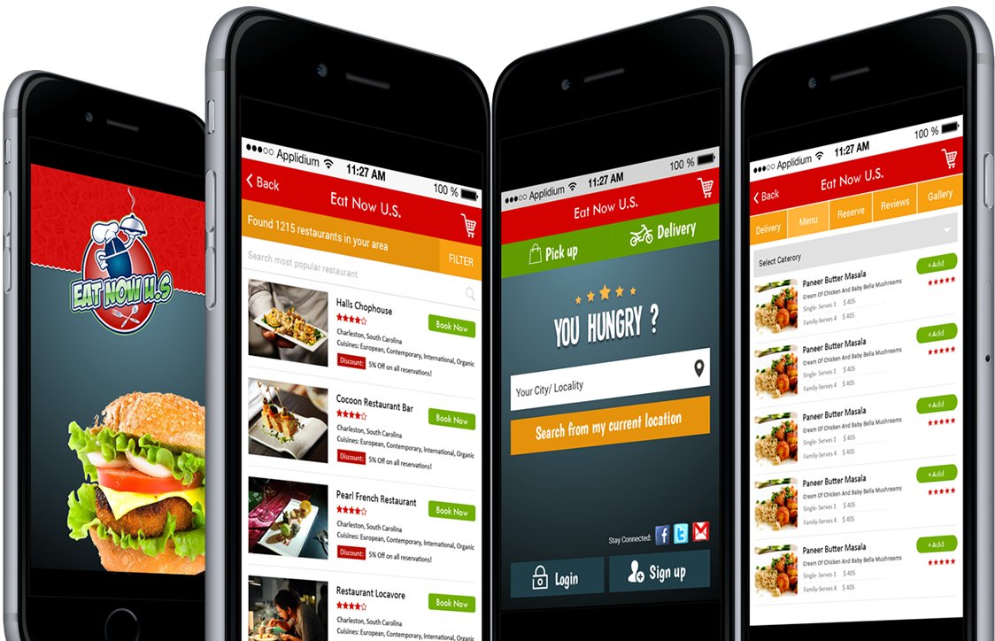 Eatus - Multi-Restaurant food delivery mobile app, USA