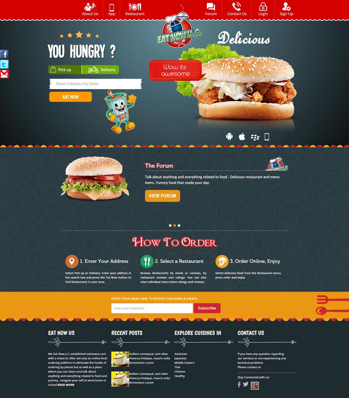 Multi-Restaurants Food Ordering / Delivery Portal