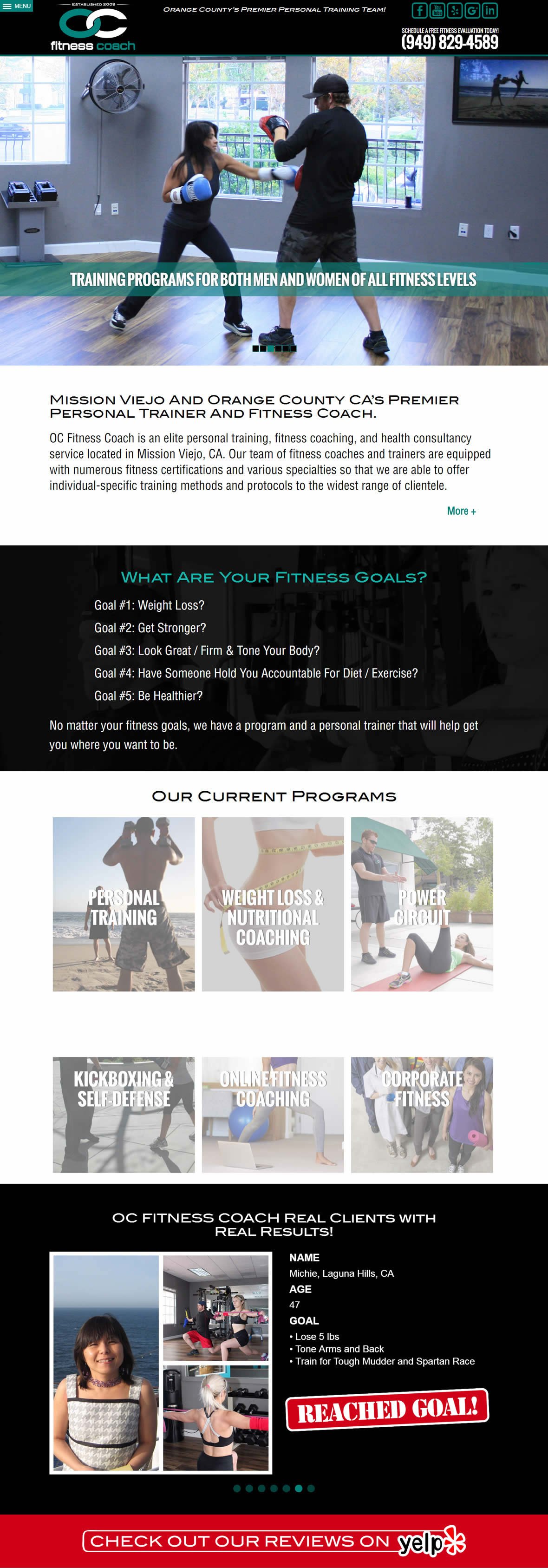 Fitness Coach WordPress Website