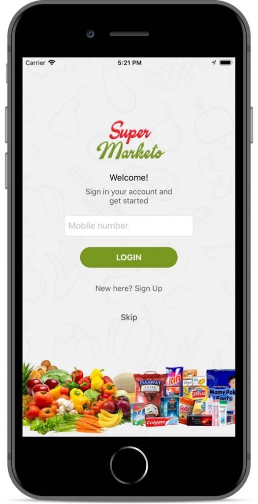 Grocery delivery mobile app development solution