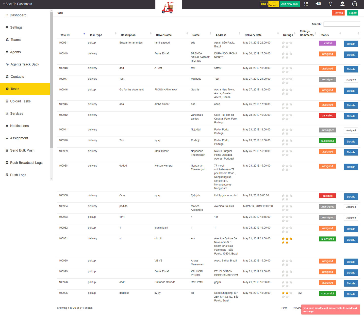 Delivery Staff Management System driver-staff-managemen-system-app