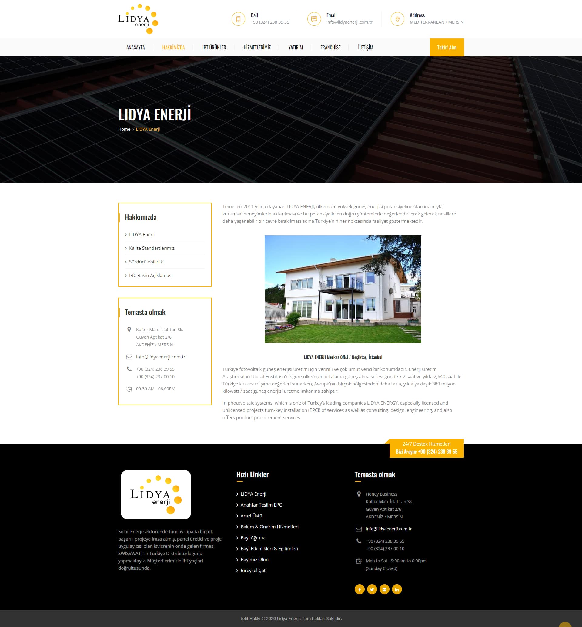 Solar Company WordPress Website Development